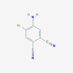 molecular formula C8H4BrN3 B13996528 4-Amino-5-bromophthalonitrile 