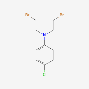 molecular formula C10H12Br2ClN B13996557 N,N-bis(2-bromoethyl)-4-chloroaniline CAS No. 64977-12-4