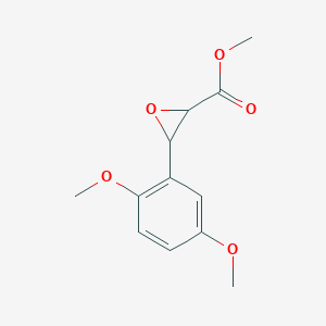 molecular formula C12H14O5 B13996574 Methyl 3-(2,5-dimethoxyphenyl)oxirane-2-carboxylate CAS No. 33567-56-5