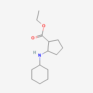 molecular formula C14H25NO2 B1399658 Ethyl 2-(Cyclohexylamino)cyclopentanecarboxylate CAS No. 1355334-51-8
