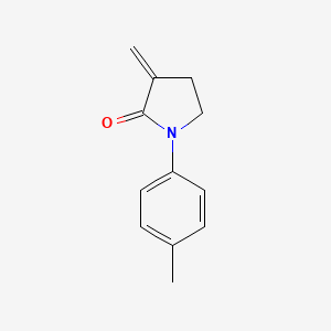 molecular formula C12H13NO B13996612 3-Methylidene-1-(4-methylphenyl)pyrrolidin-2-one CAS No. 70259-97-1