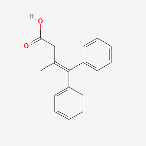 molecular formula C17H16O2 B13996615 3-Methyl-4,4-diphenylbut-3-enoic acid CAS No. 80743-50-6