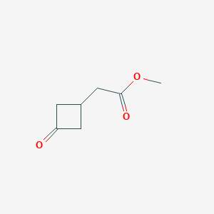 molecular formula C7H10O3 B1399662 Methyl 2-(3-oxocyclobutyl)acetate CAS No. 1148130-30-6