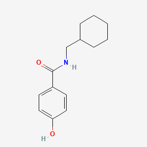 molecular formula C14H19NO2 B13996621 N-(cyclohexylmethyl)-4-hydroxybenzamide 