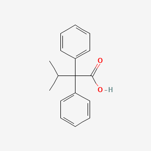 molecular formula C17H18O2 B13996667 3-Methyl-2,2-diphenylbutanoic acid CAS No. 80743-47-1