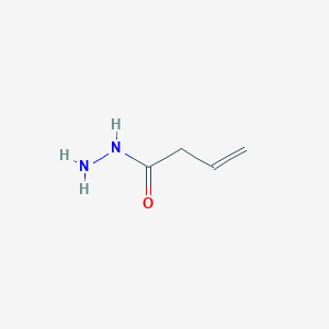 molecular formula C4H8N2O B13996686 But-3-enehydrazide CAS No. 114578-36-8