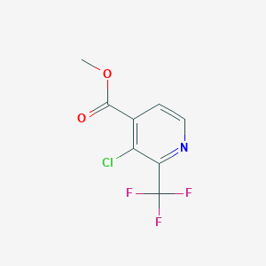 molecular formula C8H5ClF3NO2 B1399669 Methyl 3-chloro-2-(trifluoromethyl)isonicotinate CAS No. 1034132-07-4