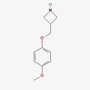 molecular formula C11H15NO2 B13996702 3-[(4-Methoxyphenoxy)methyl]azetidine CAS No. 1332301-08-2