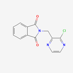 molecular formula C13H8ClN3O2 B1399671 2-((3-Chloropyrazin-2-yl)methyl)isoindoline-1,3-dione CAS No. 867165-55-7