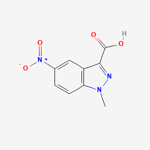 molecular formula C9H7N3O4 B1399672 1-Methyl-5-nitro-1H-indazole-3-carboxylic acid CAS No. 1363382-25-5