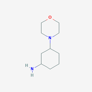 molecular formula C10H20N2O B13996738 3-Morpholinocyclohexanamine 