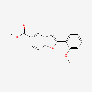 molecular formula C17H14O4 B1399674 Methyl 2-(2-methoxyphenyl)benzofuran-5-carboxylate CAS No. 1154060-87-3