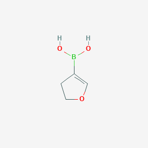 molecular formula C4H7BO3 B13996767 (4,5-Dihydrofuran-3-yl)boronic acid 