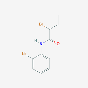 molecular formula C10H11Br2NO B1399679 2-Bromo-N-(2-bromophenyl)butanamide CAS No. 1037586-23-4