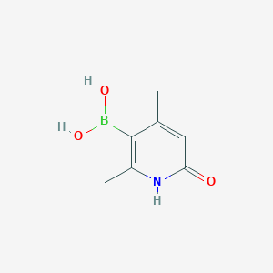 molecular formula C7H10BNO3 B13996795 B-(1,6-dihydro-2,4-dimethyl-6-oxo-3-pyridinyl)Boronic acid CAS No. 1598436-79-3