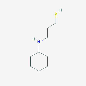 molecular formula C9H19NS B13996804 3-(Cyclohexylamino)propane-1-thiol CAS No. 3592-79-8