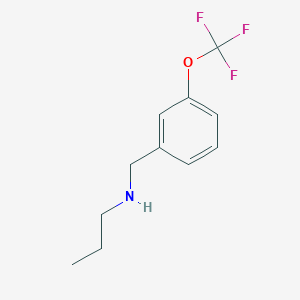 Propyl({[3-(trifluoromethoxy)phenyl]methyl})amine