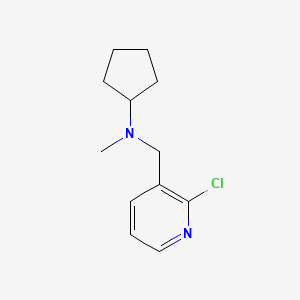 molecular formula C12H17ClN2 B1399683 N-[(2-chloropyridin-3-yl)methyl]-N-methylcyclopentanamine CAS No. 1250480-58-0