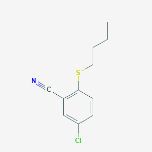 molecular formula C11H12ClNS B1399685 2-(Butylsulfanyl)-5-chlorobenzonitrile CAS No. 1249077-64-2
