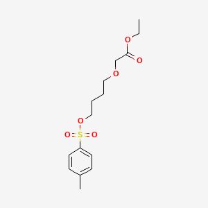 molecular formula C15H22O6S B13996865 Ethyl 2-(4-(tosyloxy)butoxy)acetate 