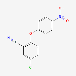 molecular formula C13H7ClN2O3 B1399689 5-Chloro-2-(4-nitrophenoxy)benzonitrile CAS No. 1284752-43-7