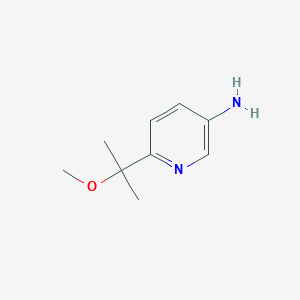 molecular formula C9H14N2O B13996982 6-(2-Methoxypropan-2-yl)pyridin-3-amine CAS No. 1428987-39-6