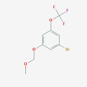molecular formula C9H8BrF3O3 B13996984 1-Bromo-3-(methoxymethoxy)-5-(trifluoromethoxy)benzene 