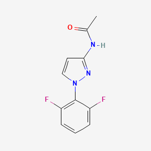 molecular formula C11H9F2N3O B13997008 N-(1-(2,6-Difluorophenyl)-1H-pyrazol-3-yl)acetamide 