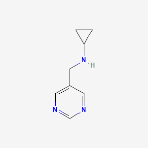 molecular formula C8H11N3 B1399701 N-(pyrimidin-5-ylmethyl)cyclopropanamine CAS No. 1405774-24-4