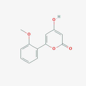 molecular formula C12H10O4 B13997026 4-Hydroxy-6-(2-methoxyphenyl)-2H-pyran-2-one CAS No. 220633-43-2
