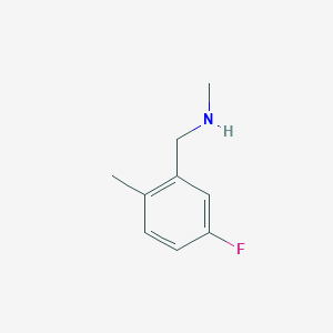 molecular formula C9H12FN B1399703 [(5-氟-2-甲基苯基)甲基](甲基)胺 CAS No. 1246521-34-5