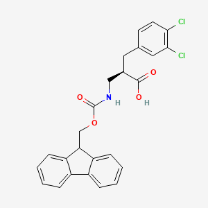 molecular formula C25H21Cl2NO4 B13997048 Fmoc-(r)-3-amino-2-(3,4-dichlorobenzyl)propanoic acid 