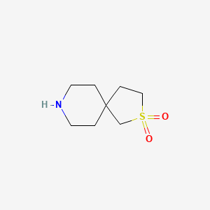 molecular formula C8H15NO2S B1399705 2-硫杂-8-氮杂螺[4.5]癸烷 2,2-二氧化物 CAS No. 1342704-43-1