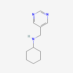 N-(pyrimidin-5-ylmethyl)cyclohexanamine
