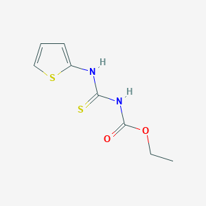 molecular formula C8H10N2O2S2 B13997109 ethyl N-(thiophen-2-ylcarbamothioyl)carbamate CAS No. 66646-00-2