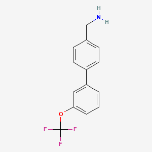 B1399711 C-(3'-Trifluoromethoxybiphenyl-4-yl)-methylamine CAS No. 783299-11-6