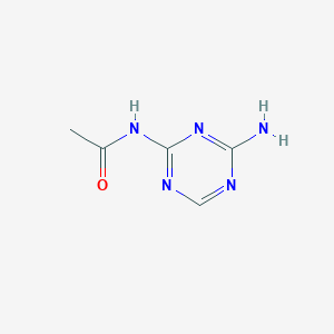 molecular formula C5H7N5O B13997135 N-(4-amino-1,3,5-triazin-2-yl)acetamide CAS No. 58228-67-4