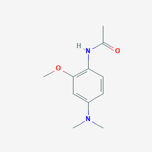 molecular formula C11H16N2O2 B13997175 N-[4-(dimethylamino)-2-methoxyphenyl]acetamide CAS No. 7475-00-5