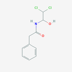 molecular formula C10H11Cl2NO2 B13997219 N-(2,2-Dichloro-1-hydroxyethyl)-2-phenylacetamide CAS No. 5394-75-2