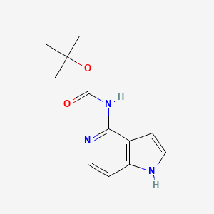 molecular formula C12H15N3O2 B1399722 4-(Boc-amino)-5-azaindole CAS No. 1363381-64-9