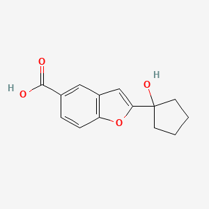 2-(1-Hydroxycyclopentyl)benzofuran-5-carboxylic acid