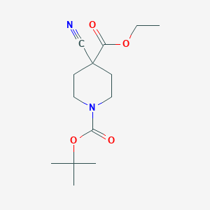 1-tert-Butyl 4-ethyl 4-cyanopiperidine-1,4-dicarboxylate