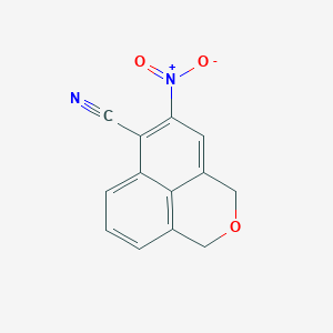 molecular formula C13H8N2O3 B1399731 5-Nitro-1,3-dihydrobenzo[de]isochromene-6-carbonitrile CAS No. 959766-44-0