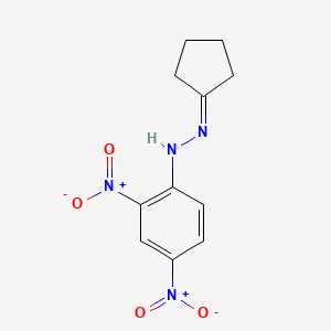 molecular formula C11H12N4O4 B13997394 Cyclopentanone 2,4-dinitrophenylhydrazone CAS No. 2057-87-6