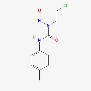 molecular formula C10H12ClN3O2 B13997426 Urea, 1-(2-chloroethyl)-1-nitroso-3-p-tolyl- CAS No. 14009-34-8