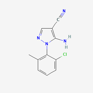 5-Amino-1-(2-chloro-6-methylphenyl)-1H-pyrazole-4-carbonitrile