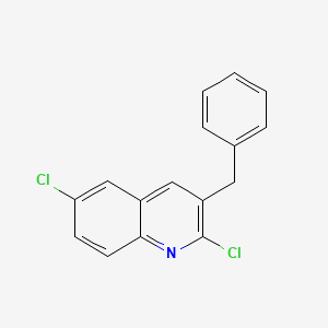 molecular formula C16H11Cl2N B13997457 3-Benzyl-2,6-dichloroquinoline CAS No. 918519-00-3