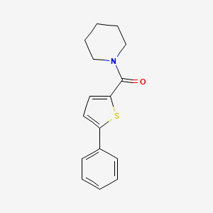 molecular formula C16H17NOS B13997515 (5-Phenylthiophen-2-yl)(piperidin-1-yl)methanone CAS No. 62404-17-5