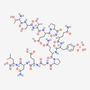 molecular formula C62H95N16O28P B13997531 Tstepqyqpg enl 