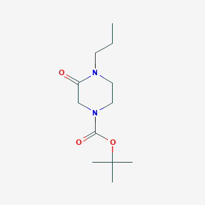 Tert-butyl 3-oxo-4-propylpiperazine-1-carboxylate